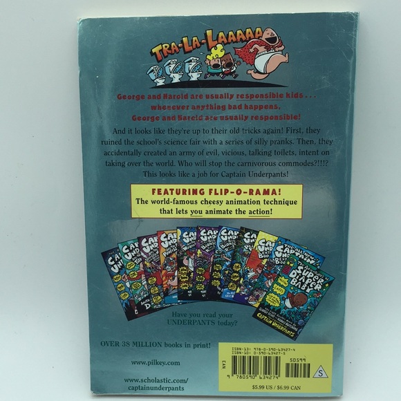 Bundle of 4 Captain Underpants Dav Pilkey Books - Picture 9 of 10